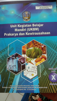 Unit Kegiatan Belajar Mandiri (UKBM) Prakarya dan Kewirausahaan