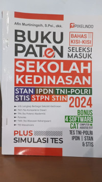 Buku Paten bahas kisi -kisi seleksi masuk sekolah kedinasan seleksi masuk sekolah kedinasan