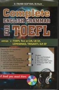 Complete English Grammar for Toefl